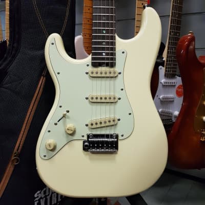 Schecter   Route 66 Saint Louis Sss Stratocaster Left Mancina White for sale