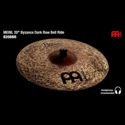 Meinl Byzance Dark Raw Bell Ride Cymbal 20 image 2