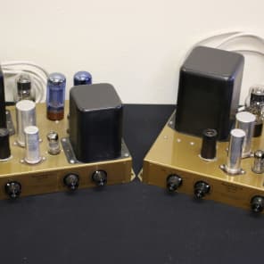 Heathkit GOLD A-9C 6l6G Mono Audio Amplifier Matched pair image 1