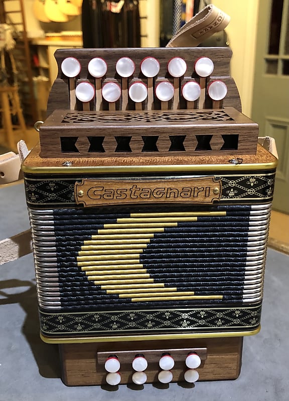 Castagnari Giordy GC Diatonic Button Accordion Walnut | Reverb