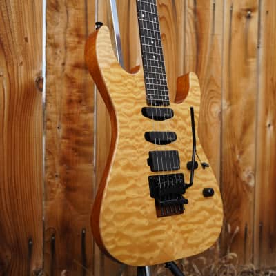 ESP USA M-III FR  Vintage Natural 6-String Electric Guitar w/ Black Tolex Case (2021) image 1