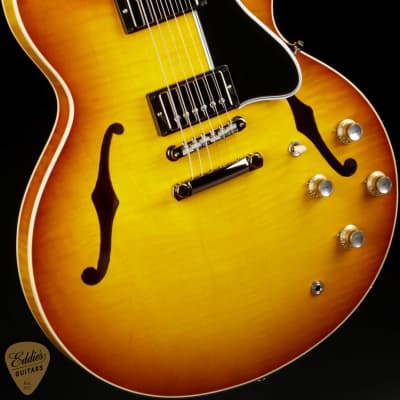 Gibson Custom Shop PSL '64 ES-335 Figured Reissue Gloss Golden Poppy Burst image 6