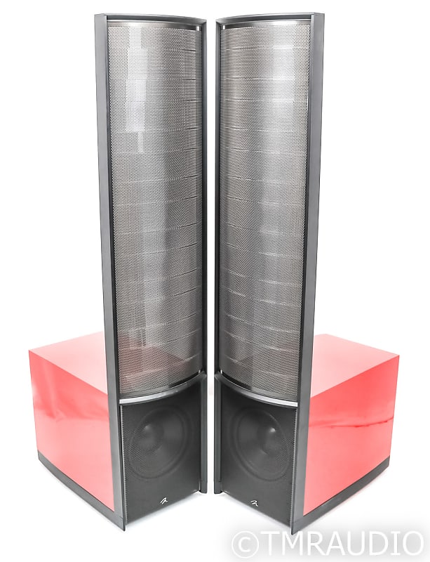 Martin Logan Renaissance ESL 15A  Floorstanding Speakers; Rosso Fuoco Pair image 1