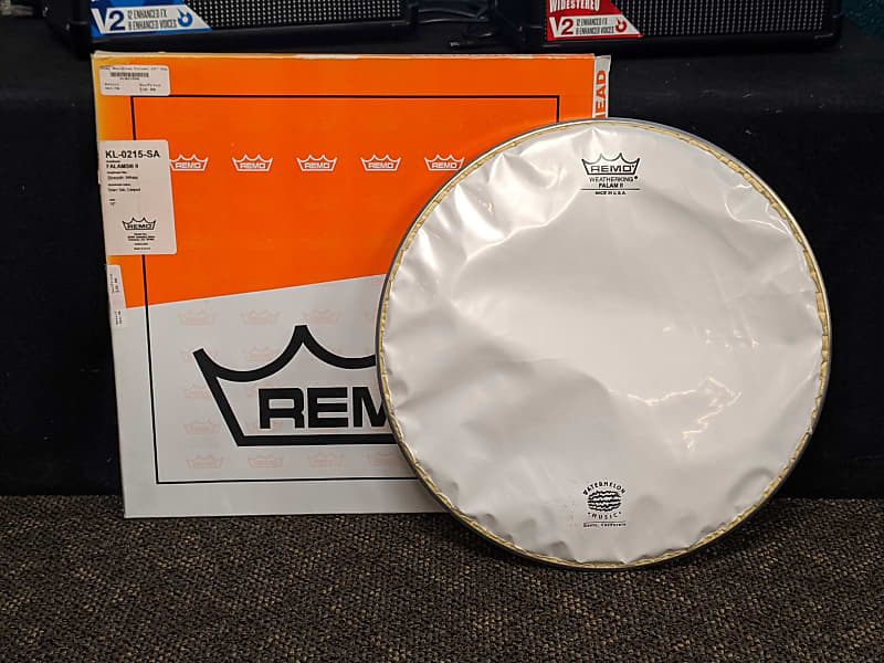 Remo 15" Falams II Smooth White Kevlar Snare Side Head Reverb