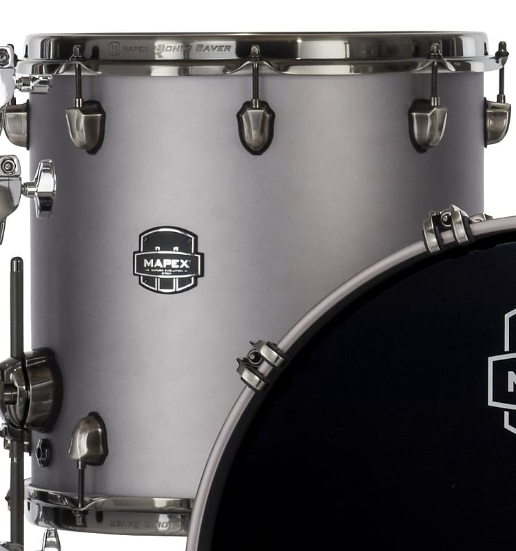 Mapex Saturn Evolution 16x14" Gun Metal Grey Lacquer w/Black Reverb