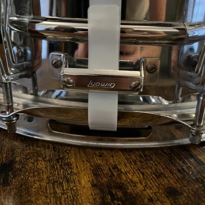 Ludwig  Supraphonic 5x14" 10-Lug Snare Blue/Olive Badge - 70’s image 5