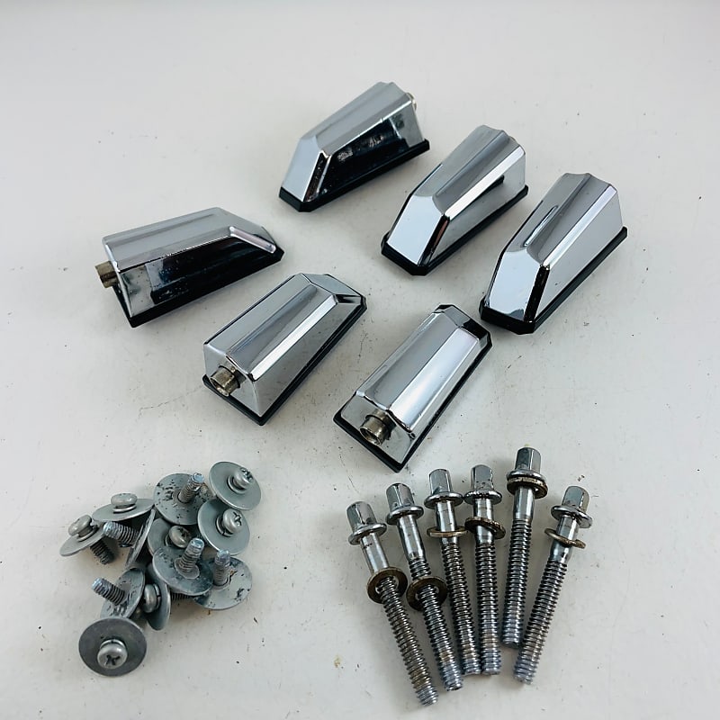 6 x Pearl Export Rack / Floor Tom Drum Lugs 80's Reverb UK