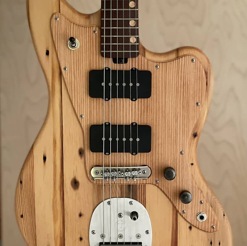 Strack Guitars JM-DLX  2024 - Natural - nail holes - wood pickguard image 1