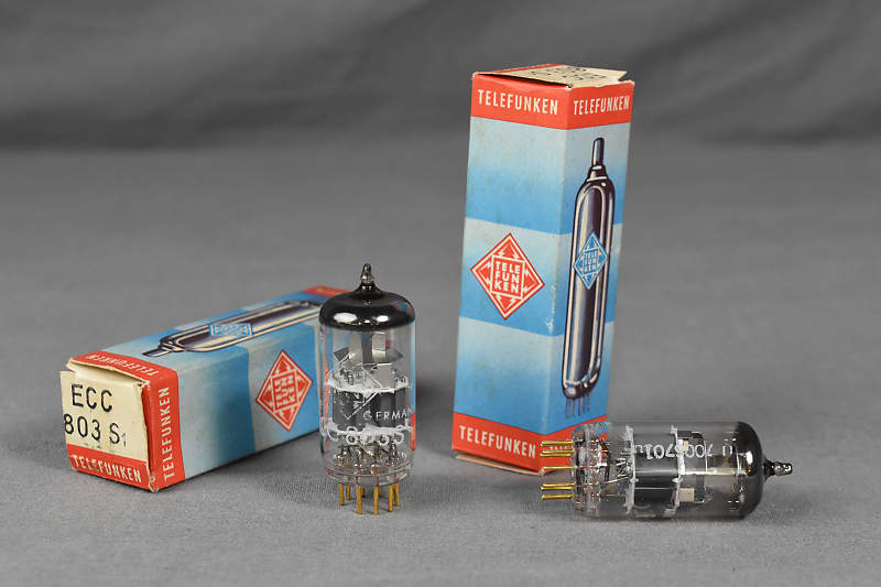 TELEFUNKEN ECC803S Vacuum tube with diamond mark 2 pcs set Boxed