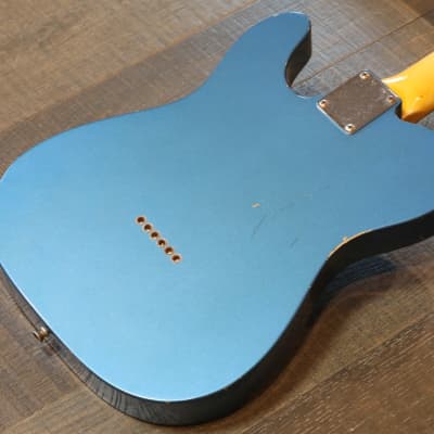 MINTY! 2013 Fender Custom Shop 1963 Reissue Telecaster Relic Lake Placid Blue + COA OHSC (6756) image 13