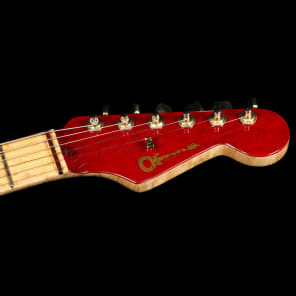 Used 2007 Charvel Custom San Dimas 1H Electric Guitar Transparent Candy Red image 8