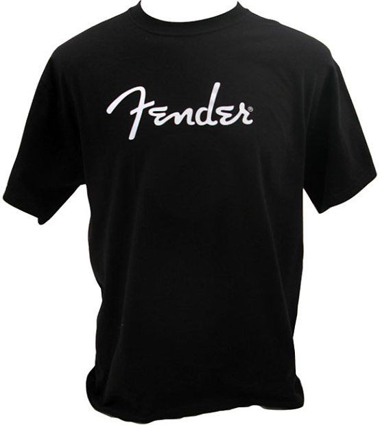 Fender Spaghetti Logo T-Shirt, Black, Large 910-1000-506 image 1