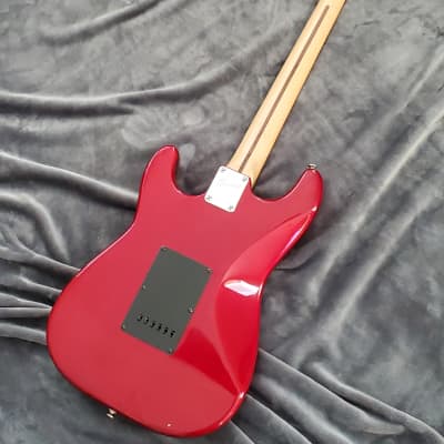 2003 Squier Standard Double Fat Strat Stratocaster Electric Guitar - Candy Apple Red Finish image 15