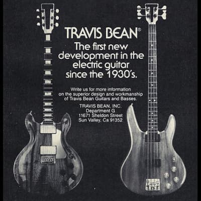 Travis Bean TB2000 Bass 1975 a beautiful 1st year all Koa TB2000 plays great cheapest one on-line. image 13