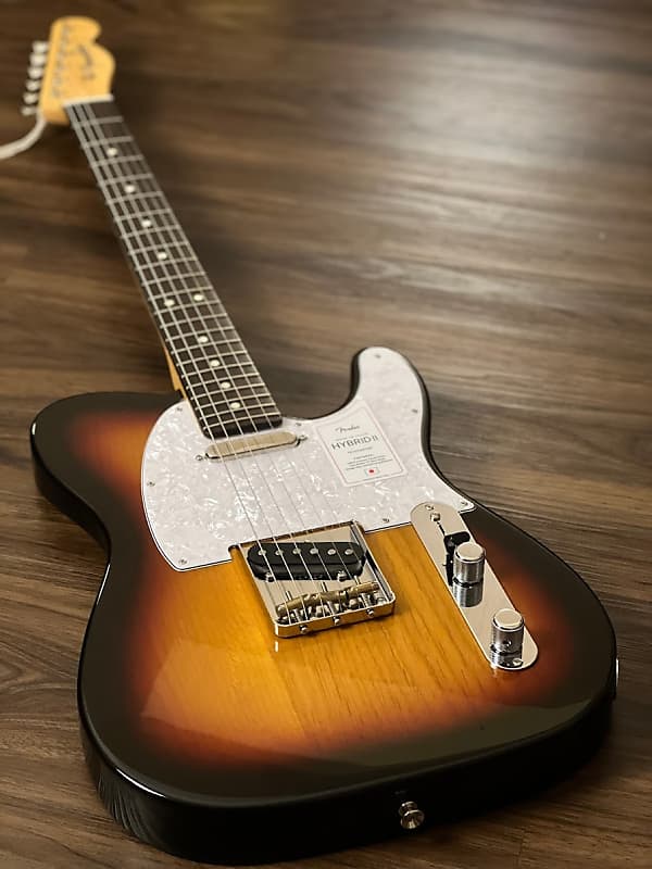 Fender Japan Hybrid II Telecaster with RW FB in Metallic 3-Tone