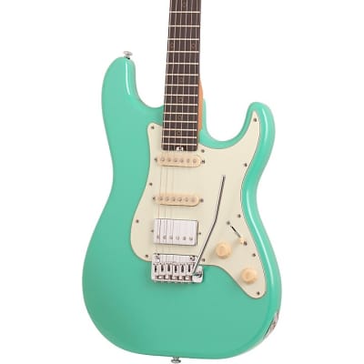 Schecter Guitar Research Nick Johnston Traditional HSS Electric Guitar Atomic Green 1540 image 5