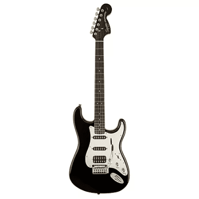 Squier Standard Stratocaster HSS Black and Chrome