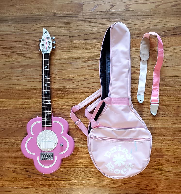 Daisy Rock Pink Flower Electric Guitar Debutante w/ | Reverb