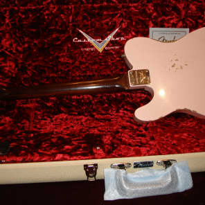Fender Custom Shop LTD ED Telecaster Thinline Relic with Solid Rosewood Neck 2016 faded shell pink image 5