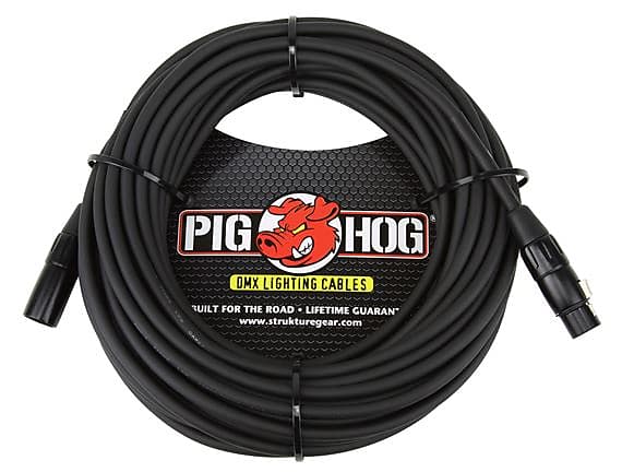 Pig Hog PHDMX50 3 Pin DMX Lighting Cable 50 foot image 1