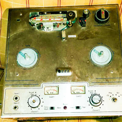 vintage 1954 Silvertone reel to reel tube recorder