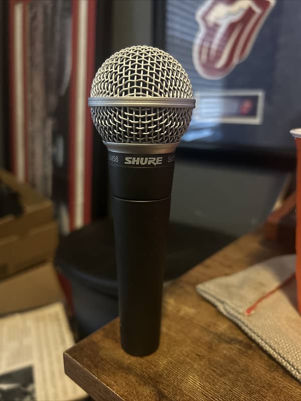 Shure SM58 Handheld Cardioid Dynamic Microphone 1984 Reverb