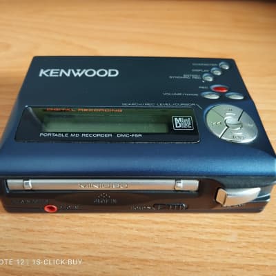 Kenwood Walkman recorder MD Portable Player DMC F5R Blue