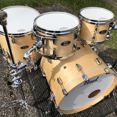 Pearl MMG Masters Maple Gum Drums 4pc Shell Pack Hand Rubbed Natural Maple MMG92 image 5