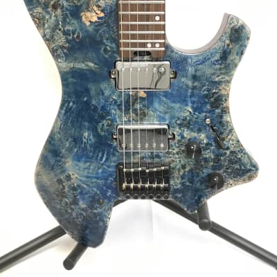 EART Headless Straight Fret Electric Guitars - Blue for sale