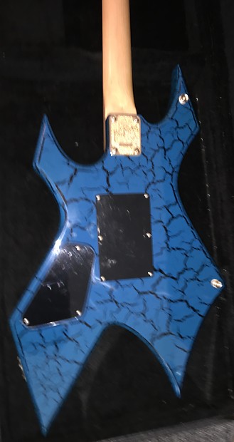 BC Rich Warlock NJ Blue Crackle Finish, Floyd, Japan MIJ, | Reverb