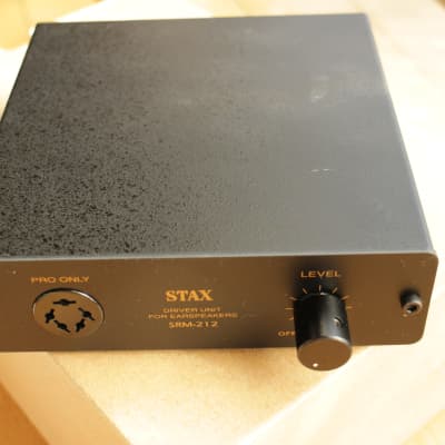 Stax SRM-212 headphone amplifier black - no power supply | Reverb