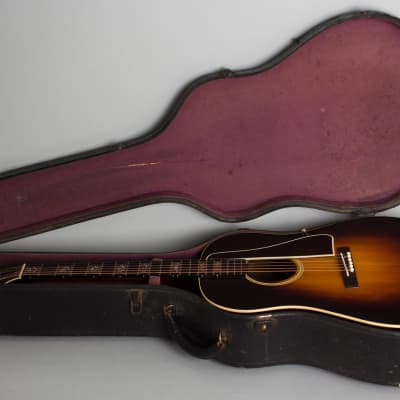 Gibson  Jumbo Custom Flat Top Acoustic Guitar (1935), ser. #201A, original black hard shell case. image 10