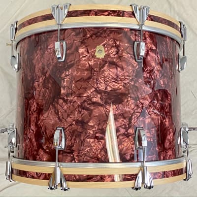 Ludwig 20/12/14" Classic Maple Downbeat Drum Set - Burgundy Marine Pearl image 4
