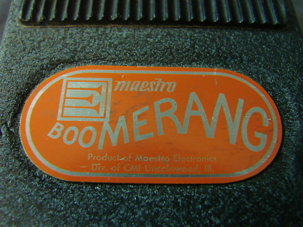 Vintage Maestro BG-2 Boomerang Wah-Wah Pedal | Reverb