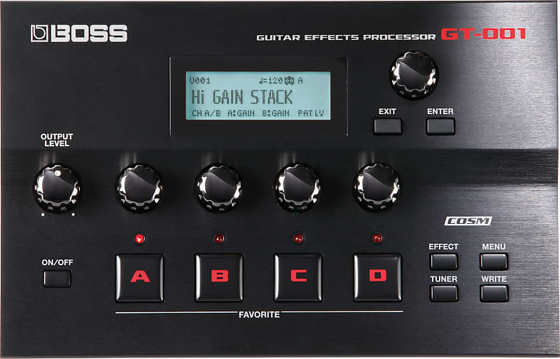 BOSS GT-001 Desktop Guitar Multi Effects Processor Audio Interface image 1