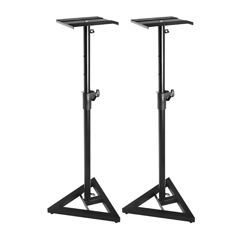 On-Stage Stands 10638 SMS6000-P Studio Monitor Stands, Black (Pair) image 1