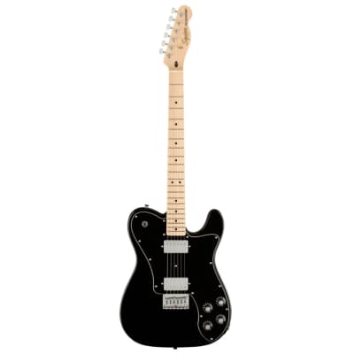 Squier Affinity Series Telecaster Deluxe Electric Guitar, Maple FB, Black for sale