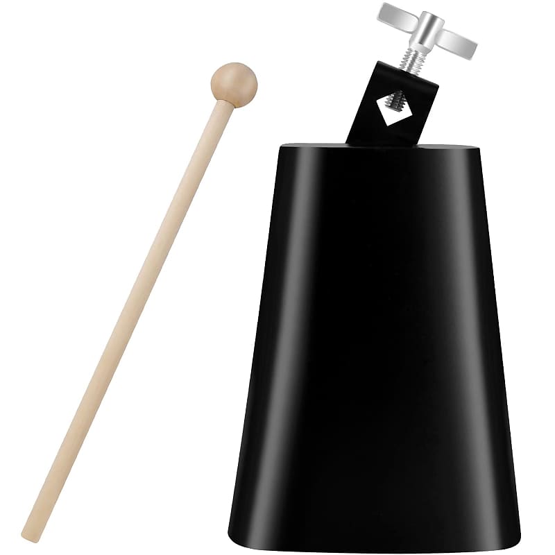 6 Inch Metal Steel Cow Bells Noise Makers Hand Percussion Cowbell With  Stick For Drum Set