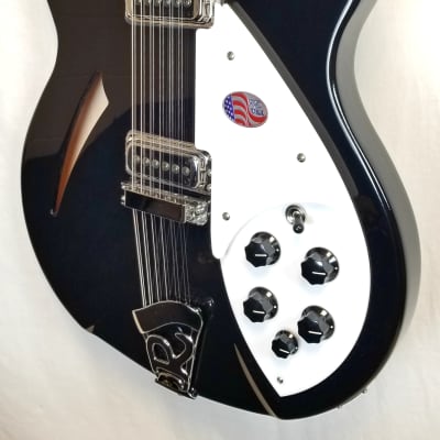 Rickenbacker NEW 330/12 JetGlo 12-String Hollowbody Guitar, 21 Fret, Gotoh Tuners, HSC 2023 image 5