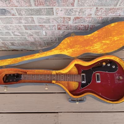 Vintage 1963 Gretsch Corvette Electric Guitar Husk Project w/ Pickups, Hagstrom Case! image 2