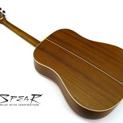 Western-Gitarre / Akustik-Gitarre SPEAR® SD 70E mit Tonabnehmer und EQ incl. dick gefüttertes Gigbag image 7