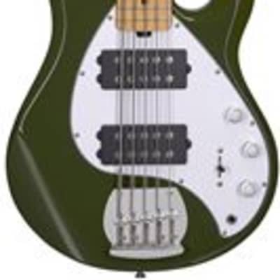 Sterling StingRay5 Ray5HH 5-Sting Bass Guitar Olive image 1