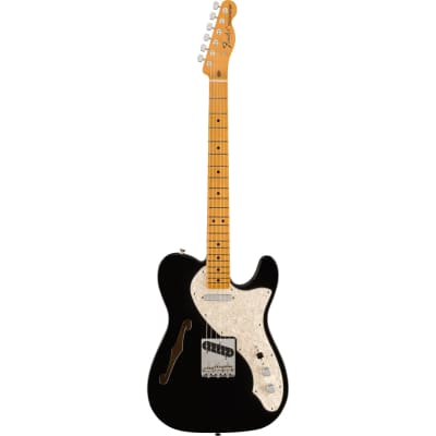 Fender Vintera II '60s Telecaster Thinline Maple Fingerboard Guitar - Black image 3