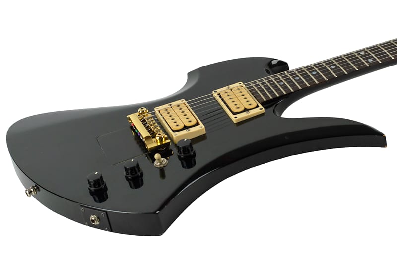 B.C Rich 日本製 Mockingbird black gold 1980s B.C. Rich NJ Series Mockingbird Made in Nagoya Japan Black