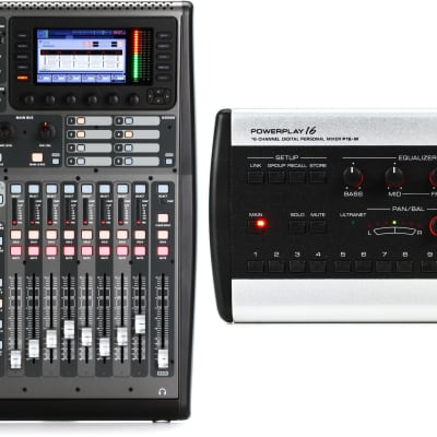 Behringer X32 Producer 40-channel Digital Mixer  Bundle with Behringer Powerplay P16-M 16-channel Digital Personal Mixer image 1