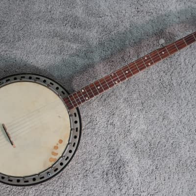 Vintage 1950s Harmony Kay 5 String USA Banjo Original Kluson Tuner Worn In Cool image 1