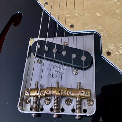 Fender Classic Series '69 Telecaster Thinline w/Texas special and American Vintage Hot Rod Telecaster Bridge image 10