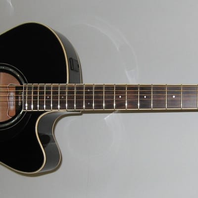 Yamaha Compass CPX600 Medium Jumbo Acoustic Electric Guitar- Black image 2