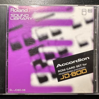 Roland JD-800 SL-JD-80 (Accordion) ROM Card Expansion 1990s - Black / Purple