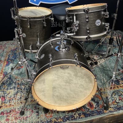 Russ McKinnon's (Barry Manilow, Tower of Power) PDP Concept Maple Classic Bop 3-piece Set - Satin Walnut with Wood Hoops image 20